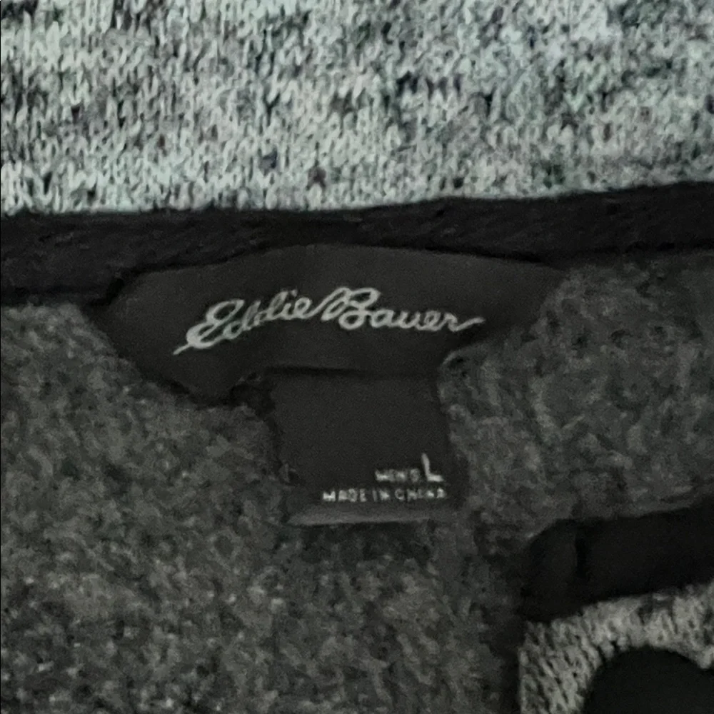 Eddie Bauer Men's Gray Heathered Pullover - Picture 2 of 7